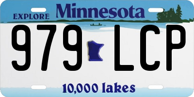 MN license plate 979LCP