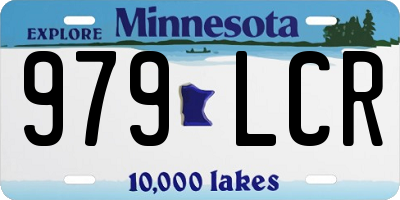 MN license plate 979LCR