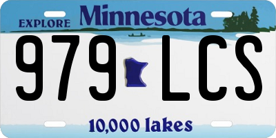 MN license plate 979LCS