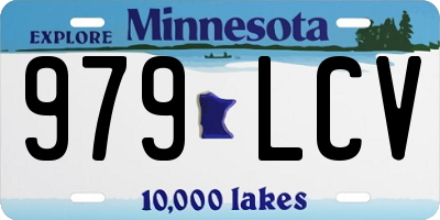 MN license plate 979LCV