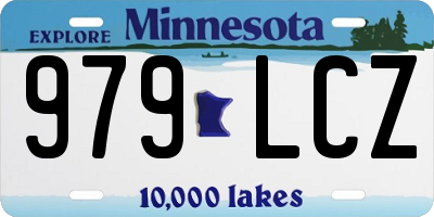 MN license plate 979LCZ