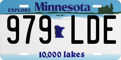 MN license plate 979LDE