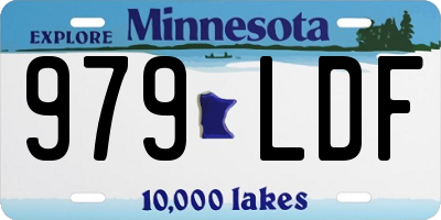 MN license plate 979LDF