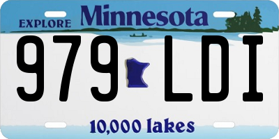 MN license plate 979LDI