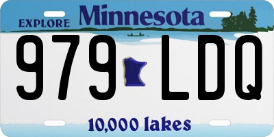 MN license plate 979LDQ