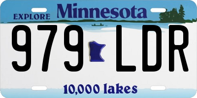 MN license plate 979LDR