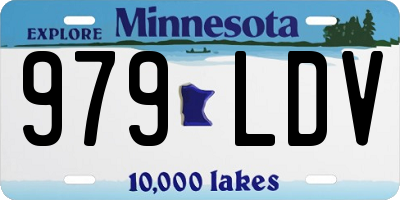MN license plate 979LDV