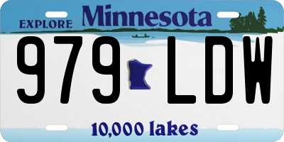 MN license plate 979LDW