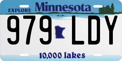 MN license plate 979LDY