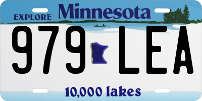 MN license plate 979LEA