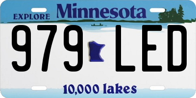 MN license plate 979LED