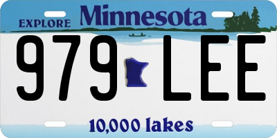 MN license plate 979LEE