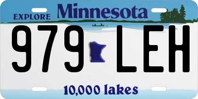 MN license plate 979LEH