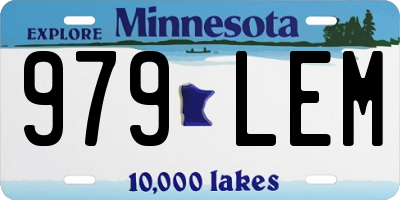 MN license plate 979LEM