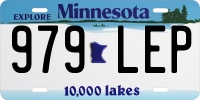MN license plate 979LEP