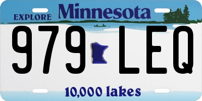 MN license plate 979LEQ
