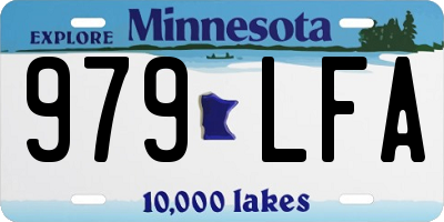 MN license plate 979LFA