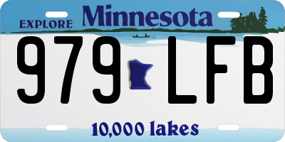 MN license plate 979LFB