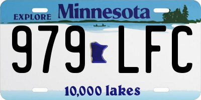 MN license plate 979LFC