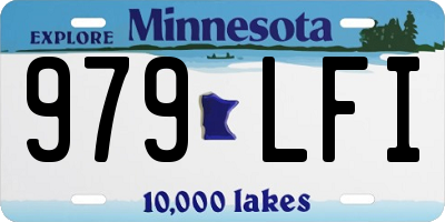 MN license plate 979LFI
