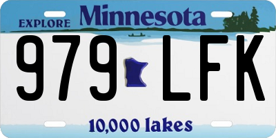 MN license plate 979LFK