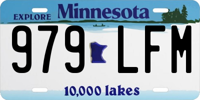 MN license plate 979LFM