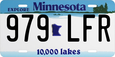 MN license plate 979LFR