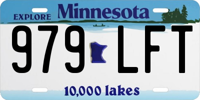 MN license plate 979LFT