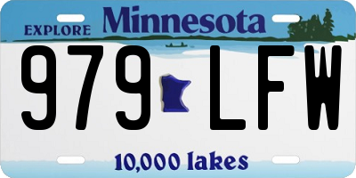 MN license plate 979LFW