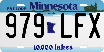 MN license plate 979LFX