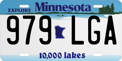 MN license plate 979LGA