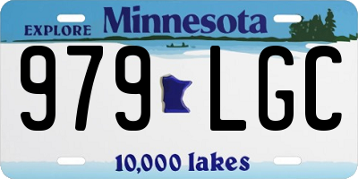 MN license plate 979LGC