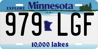 MN license plate 979LGF