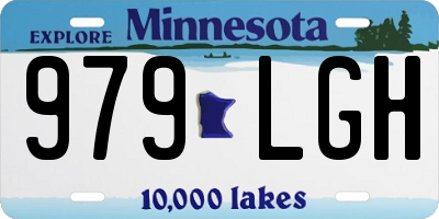 MN license plate 979LGH