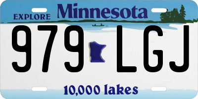 MN license plate 979LGJ