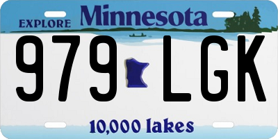 MN license plate 979LGK