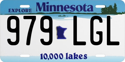 MN license plate 979LGL