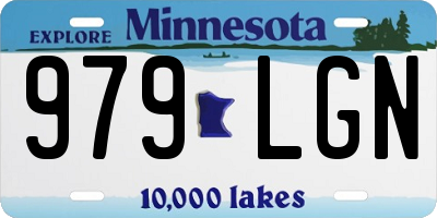 MN license plate 979LGN