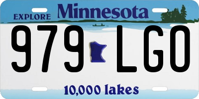 MN license plate 979LGO