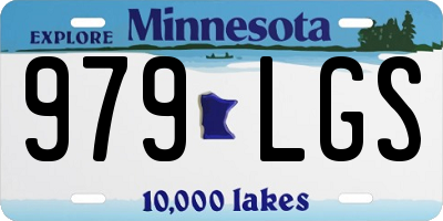MN license plate 979LGS