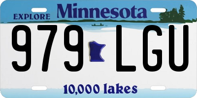 MN license plate 979LGU