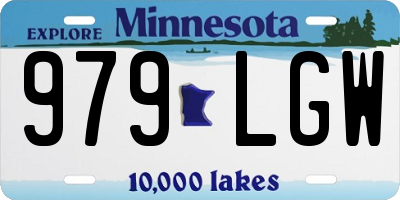 MN license plate 979LGW