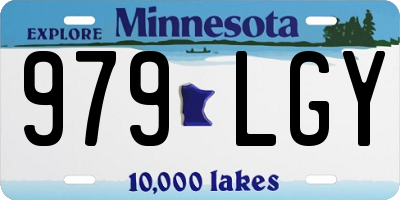 MN license plate 979LGY