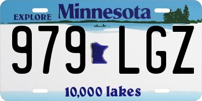 MN license plate 979LGZ