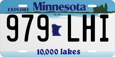 MN license plate 979LHI