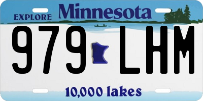 MN license plate 979LHM