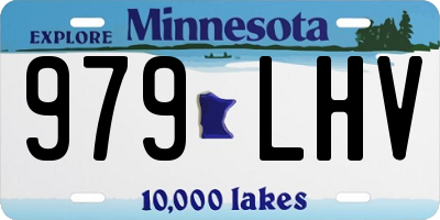 MN license plate 979LHV
