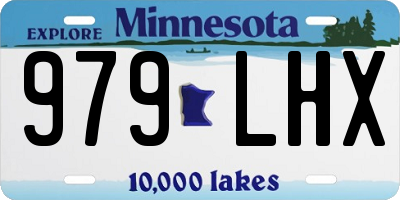 MN license plate 979LHX