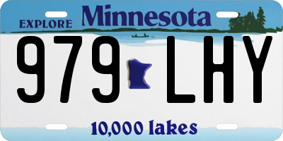 MN license plate 979LHY
