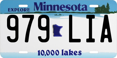 MN license plate 979LIA